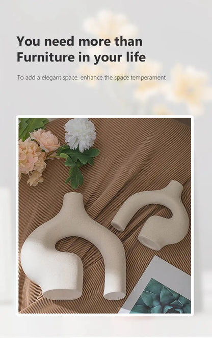 Elegant Minimalist Ceramic Vase